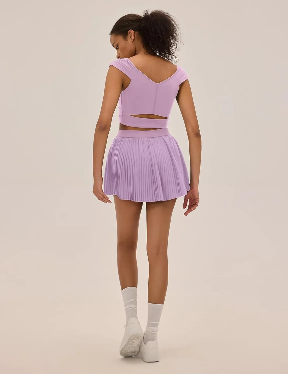 Pleated Tennis Skirts for Women with Pockets Shorts High Waisted Athletic Skorts for Golf Running Workout