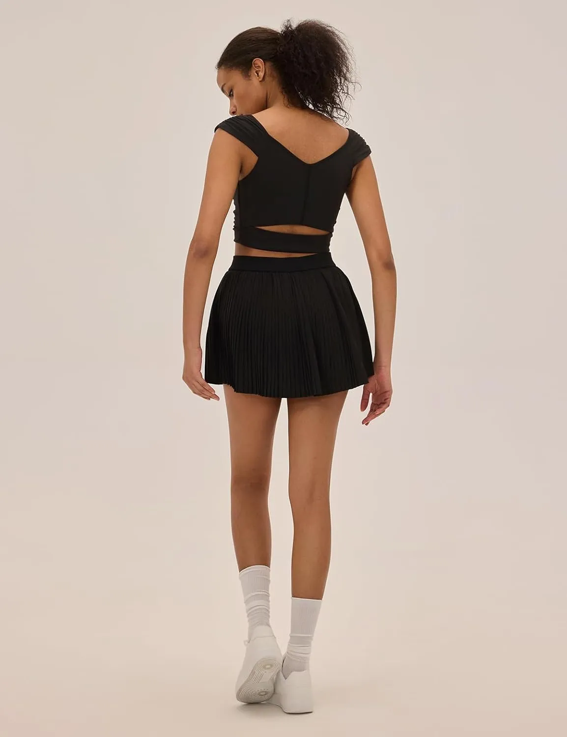 Pleated Tennis Skirts for Women with Pockets Shorts High Waisted Athletic Skorts for Golf Running Workout