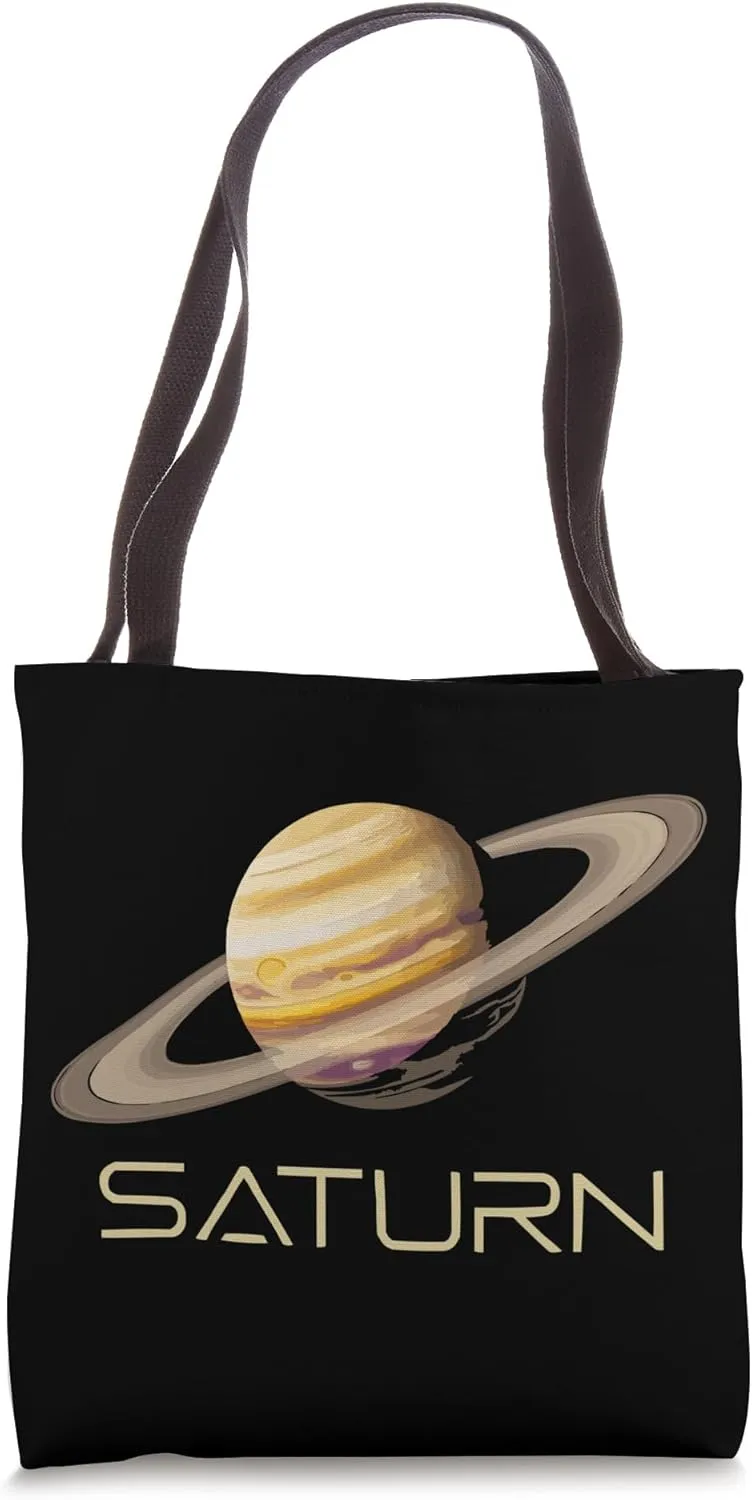 Rings Of Saturn Planet Space Astronomer Astronomy Tote Bag