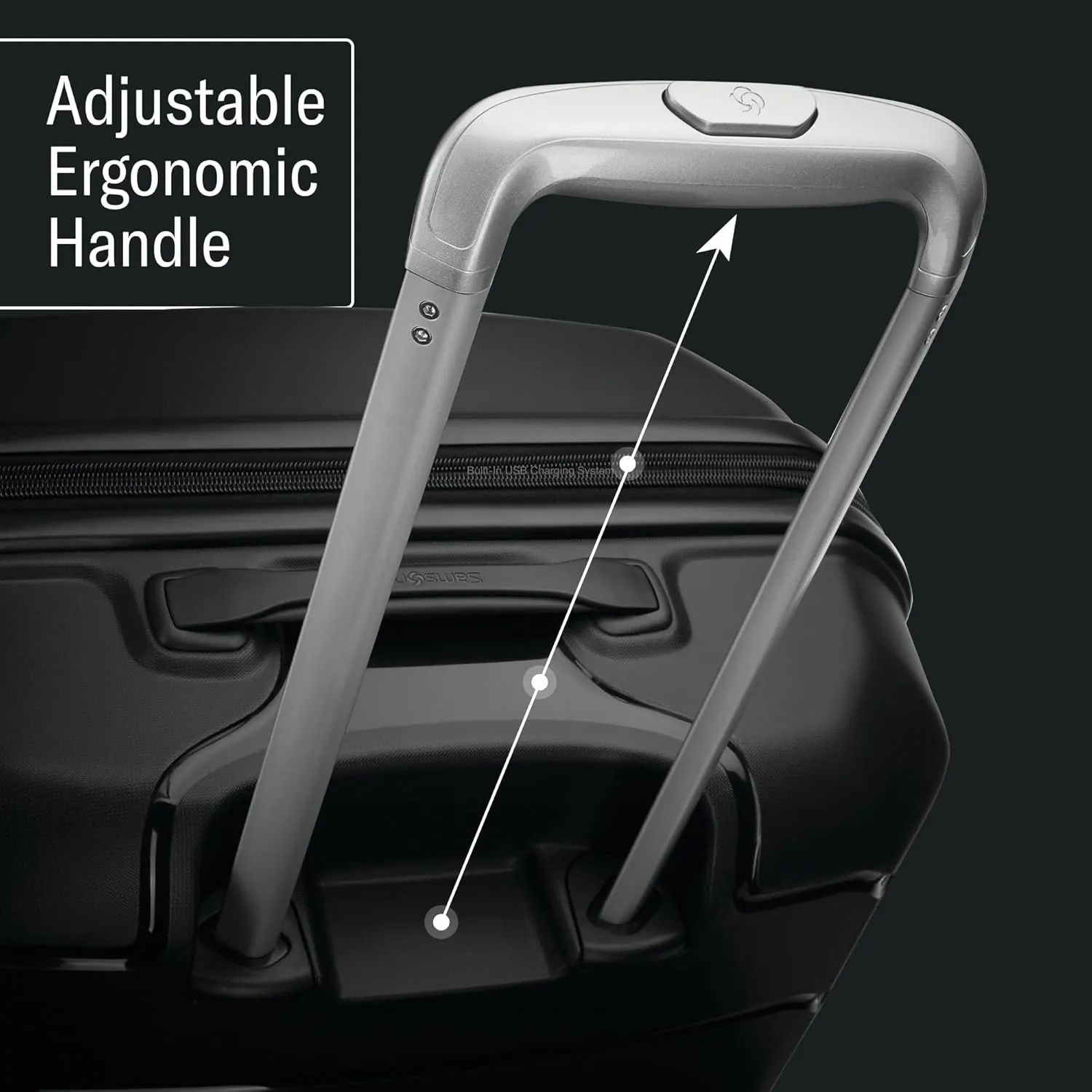 Samsonite Freeform 21-Inch Hardside Carry-On Luggage - Hardshell Carry-On Suitcase - TSA Lock, Airline-Approved - Expandable Hard Shell, Smooth Spinner Wheels for Lightweight Travel - Lilac