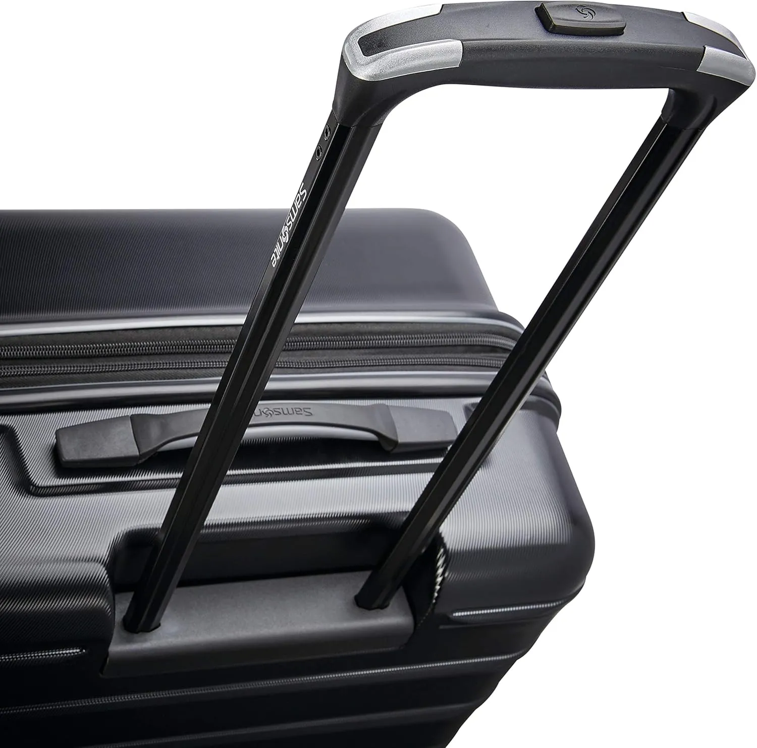Samsonite Omni 2 24-Inch Medium Checked Hardside Luggage with 360 Spinner Wheels - Scratch Resistant Hardshell - TSA Lock - Expandable Polycarbonate Shell for Lightweight Travel - Midnight Black