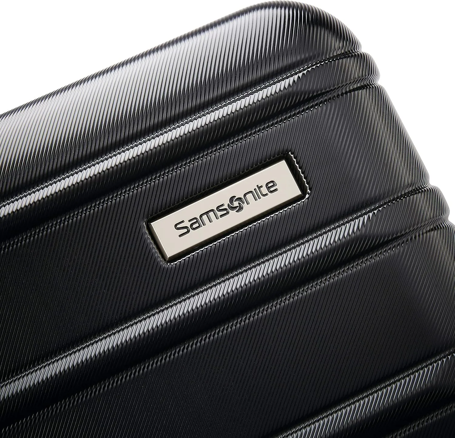 Samsonite Omni 2 24-Inch Medium Checked Hardside Luggage with 360 Spinner Wheels - Scratch Resistant Hardshell - TSA Lock - Expandable Polycarbonate Shell for Lightweight Travel - Midnight Black