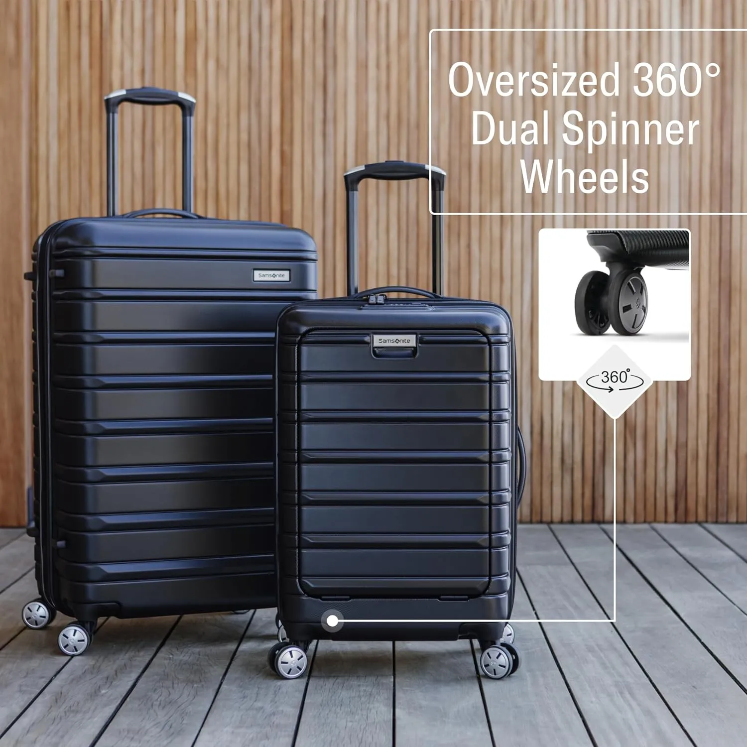 Samsonite Omni 2 Carry-On Hardside Luggage with 360 Spinner Wheels - Scratch Resistant Hardshell - TSA, Airline-Approved - Expandable Polycarbonate Shell for Lightweight Travel - Nova Teal