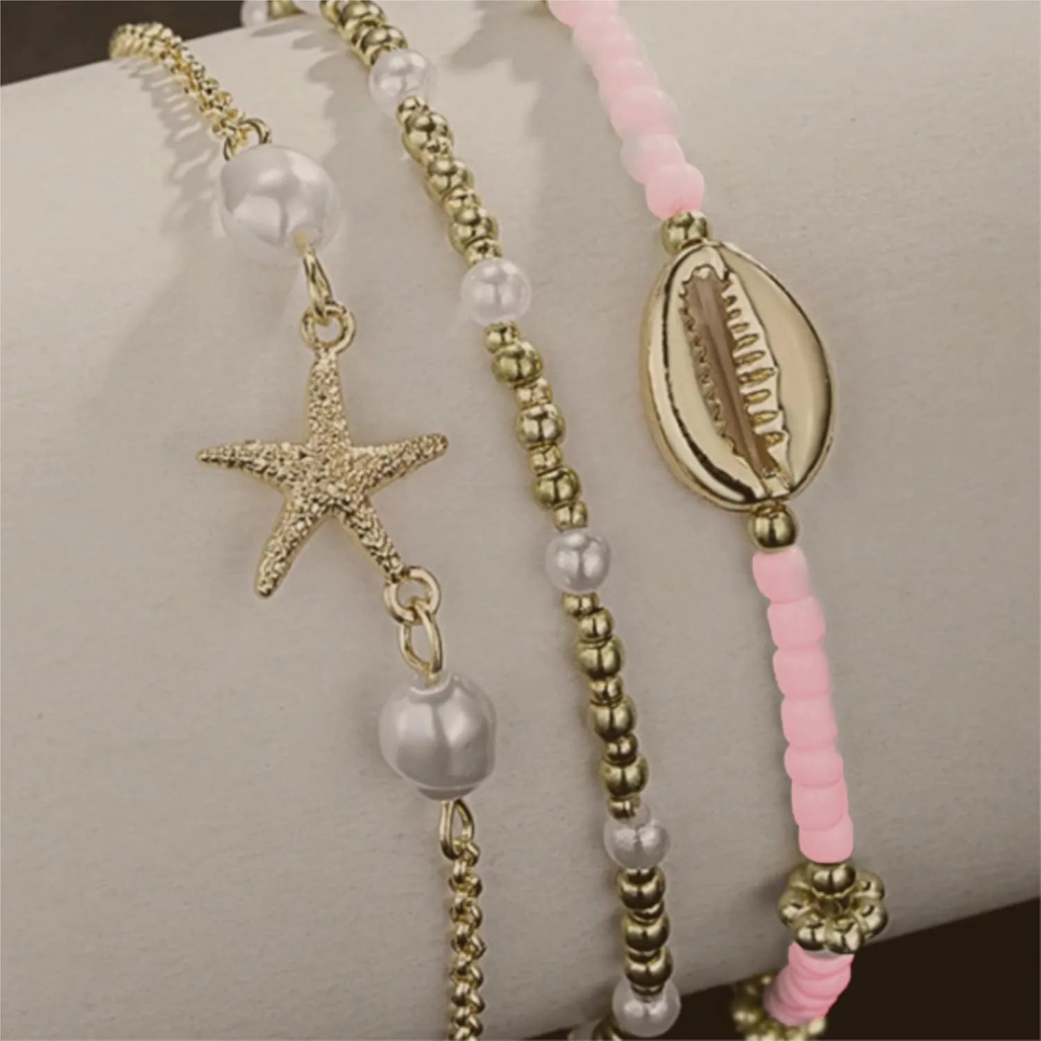 Shell Anklets for Women Sea Shell Ankle Bracelets for Women Starfish Anklet for Women Waterproof Summer Beach Dresses for Women 2025 Vacation