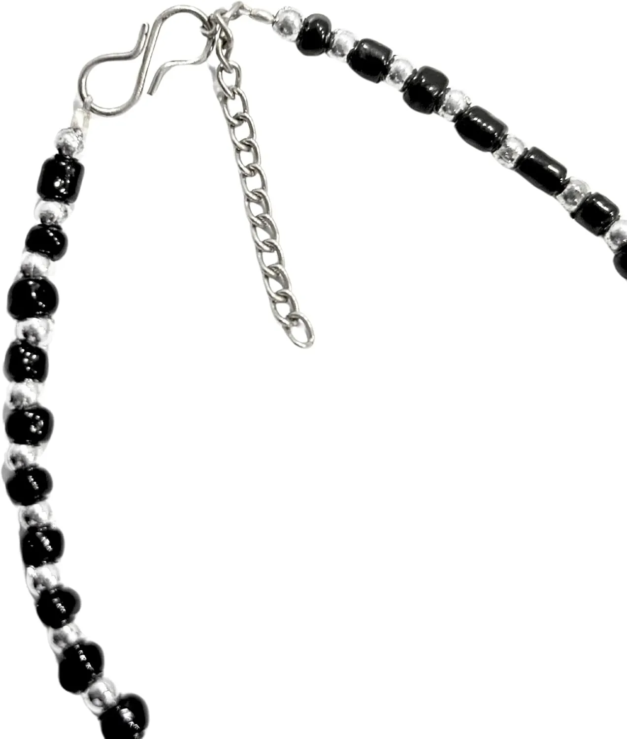Small Black Bead Anklets for Women Beach Foot Ankle Bracelet Cute Colorful Boho Beaded Anklets 8 inches