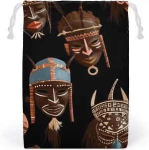Storage Bags Makeup Bag Toy Bag Reusable Bags Toiletry African Ritual Ethnic Tribal Printed Organizer Multi Purpose Foldable Ditty Bag Travel Pouch