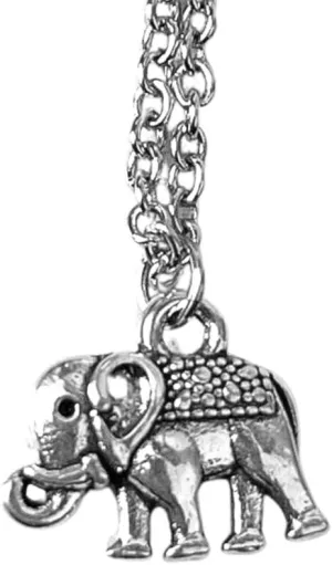 Sus Attire Silver Adjustable Elephant Classic Chain Anklet Bracelet for women 23cm