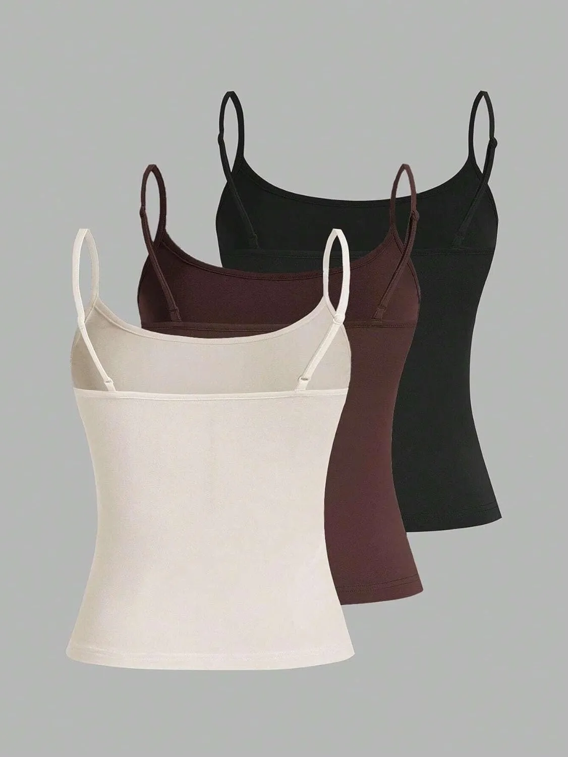 Tops For Women Fashion 2024 Casual 3pcs Set Of Sexy Fit Camisoles For Summer Trendy Cami Tank Tops
