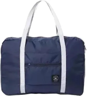 Travel Bag Travel bag, foldable clothing storage bag, shopping bag, business travel bag(Dark Blue)