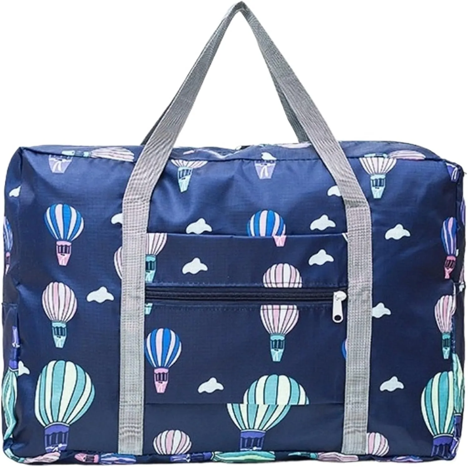 Travel Bag Travel bag, foldable clothing storage bag, shopping bag, business travel bag(Dark Blue)