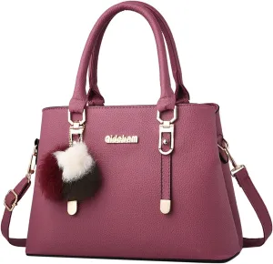 Womens Bag Elegant Casual Leather Messenger Bags Large Capacity Handbag Fashion Women (Watermelon Red, One Size)