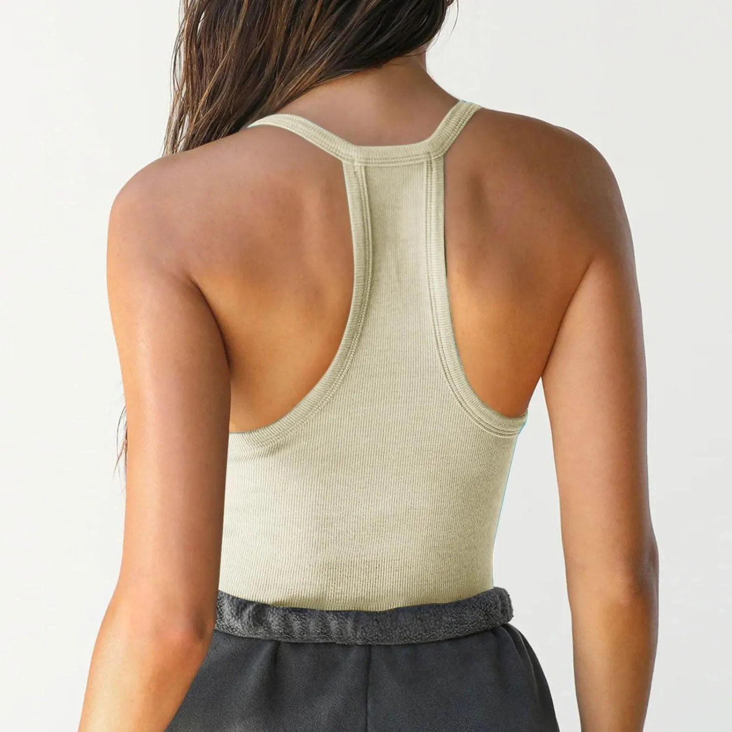 Women's Tank Tops Summer Spaghetti Strap Spring Shirts Deep V Neck Beach Vacation 2025 Casual Camisole