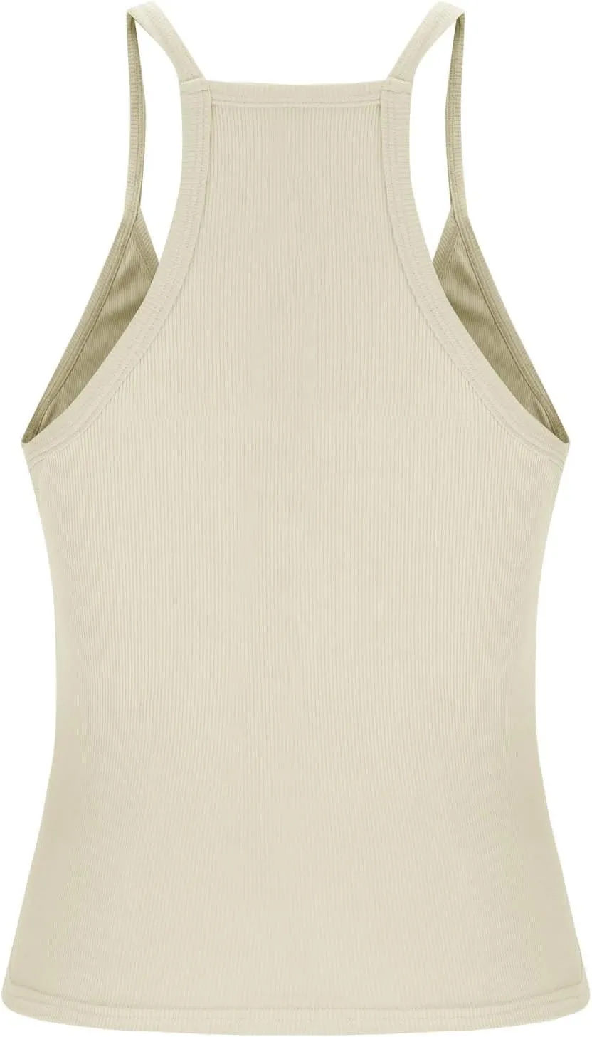 Women's Tank Tops Summer Spaghetti Strap Spring Shirts Deep V Neck Beach Vacation 2025 Casual Camisole