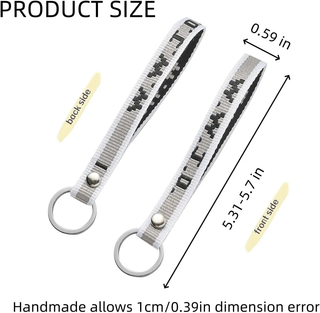 WWJD Keychain Wristlet Car Key Chain Key Rings Holder Accessories for Women Girls Purse Handbags Backpack School Bag