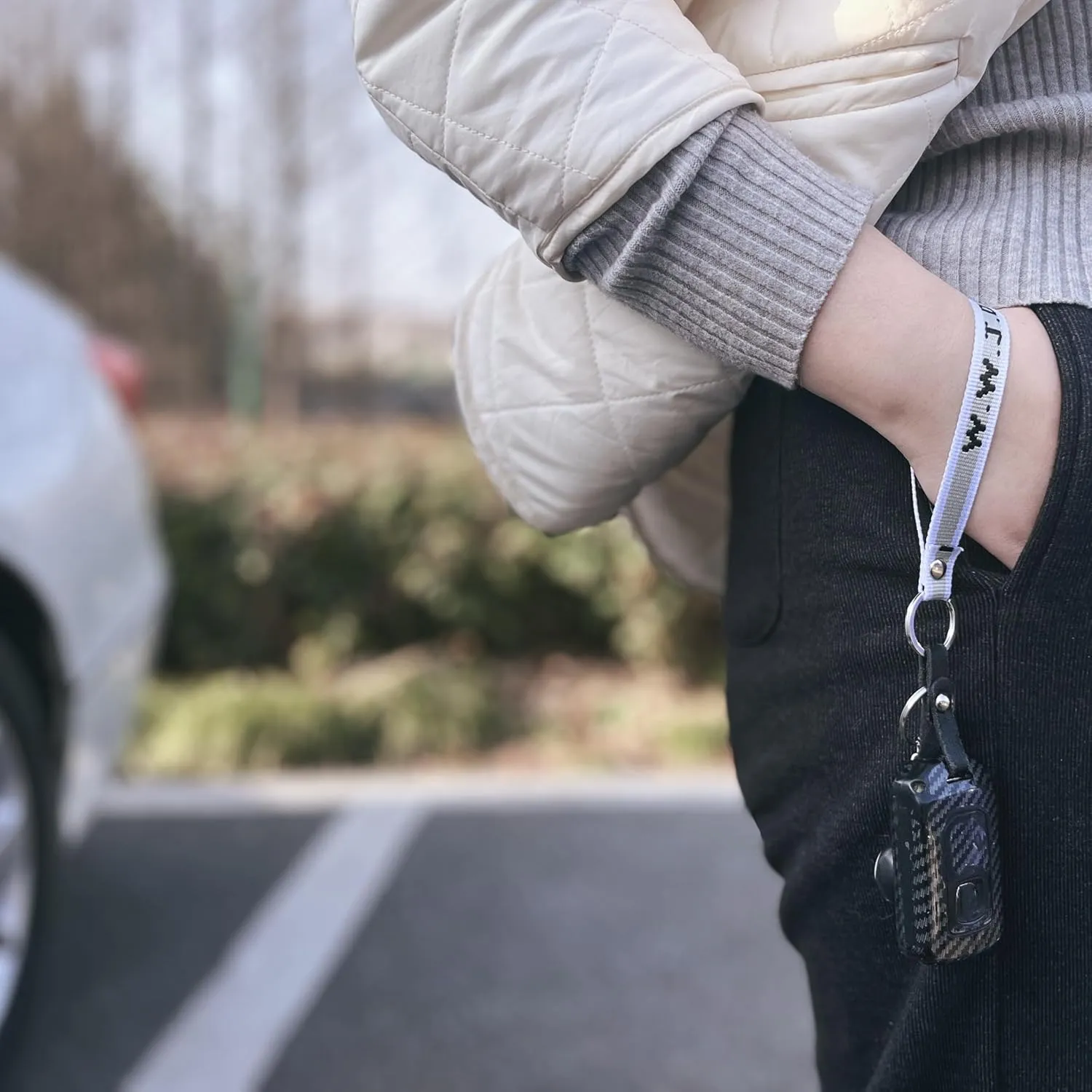 WWJD Keychain Wristlet Car Key Chain Key Rings Holder Accessories for Women Girls Purse Handbags Backpack School Bag