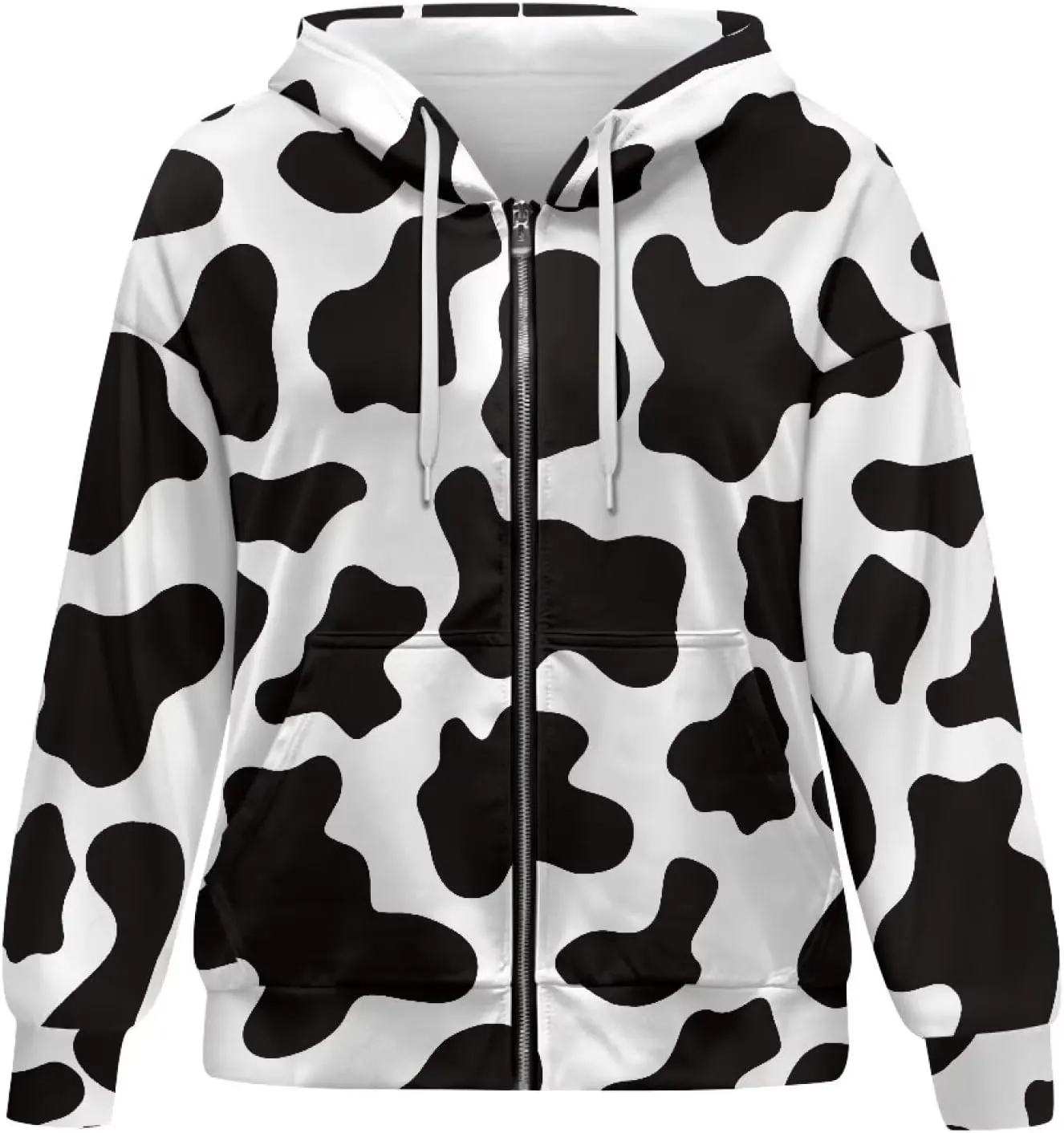 Ystardream Casual Zip Up Hoodies for Women Crewneck Sweatshirts Trendy XS-XL