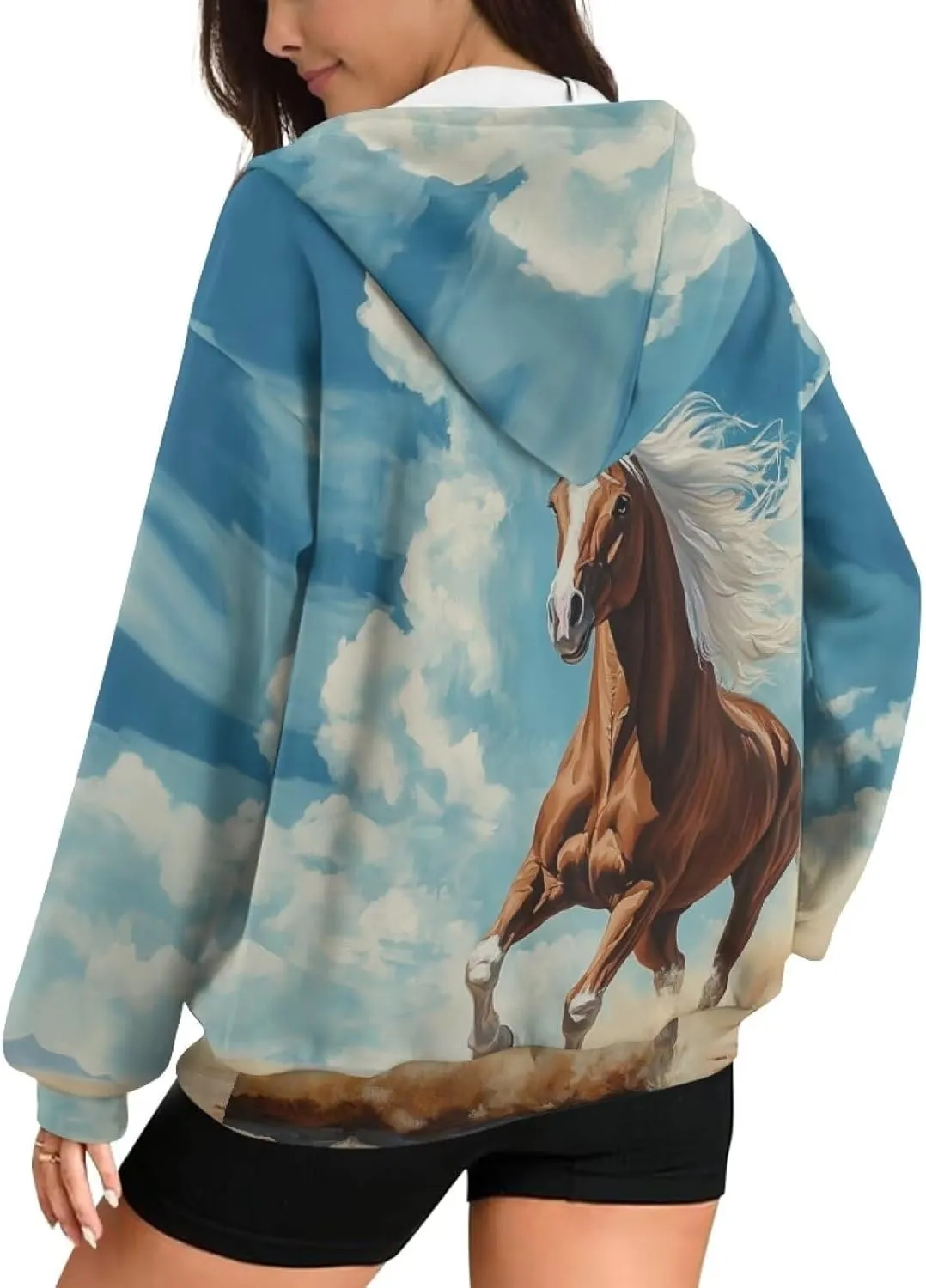 Ystardream Oversized Sweatshirts for Women Loose Fit Size XS-XL
